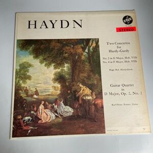 Haydn Two Concertos for Hurdy Gurdy Vinyl Record